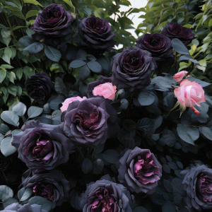 Роза Черная купить по цене от 450р. в интернет-магазине «Посадика» с доставкой почтой в в Мантуровое и по всей России – [изображение №1].