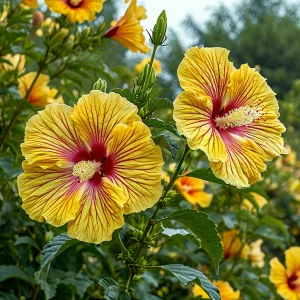 Гибискус Свит Соната купить по цене от 249р. в интернет-магазине «Посадика» с доставкой почтой в в Мантуровое и по всей России – [изображение №1].