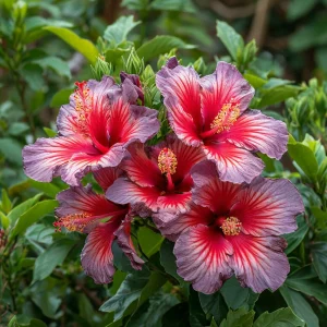 Гибискус Кримсон Флейм купить по цене от 479р. в интернет-магазине «Посадика» с доставкой почтой в в Мантуровое и по всей России – [изображение №1].